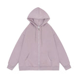 Men Hoodie Spring and Autumn Hooded Cardigan Sweater Zipper Jacket Casual Hoodie
