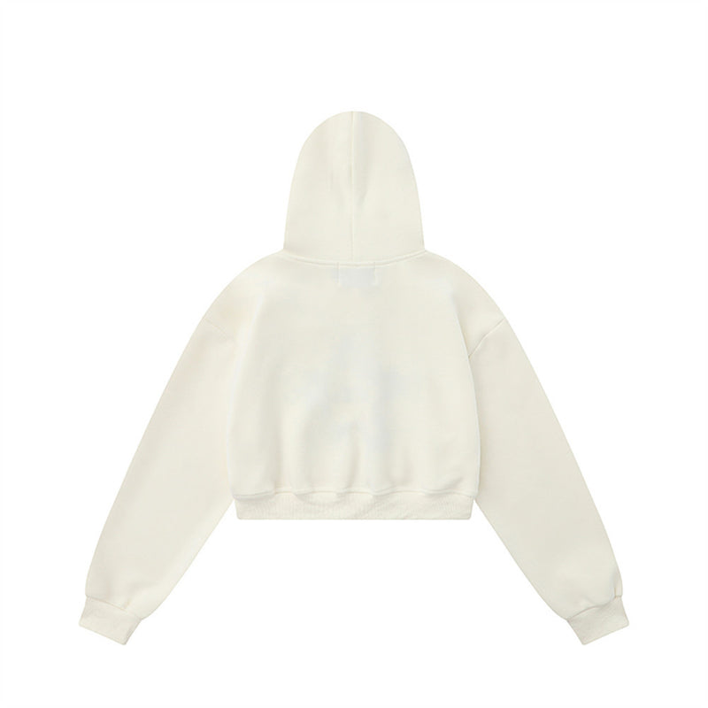 Women Hoodie Cropped Hoodie Women's Autumn Leisure Long Sleeve