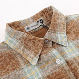 Women Long Sleeve Shirt Women's Short Long Sleeve Shirt Autumn Washed and Worn Casual