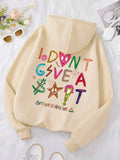 Fashion Female Korean version cute and minimalist print Hood