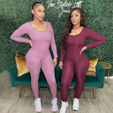 Women Jumpsuit Women's Fall Winter Fashion Long Sleeve One-Piece Trousers