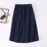 Women's Skirt Vintage Denim Skirt for Women Spring and Autumn