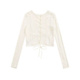 Women Sweater Girls' Loose Short Knitted Top