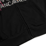 Men Hoodie Hip Hop Line Embroidered Letter Hooded Jacket