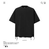 American vintage street T-shirt cotton men loose summer