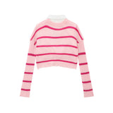Women Sweater Short Knitwear for Women Autumn Casual Long Sleeve Shirt