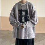 Men Hoodie Sweater Men's High Street round Neck Top Spring and Autumn Couple Wear