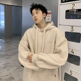 Men Hoodie Sweater Men's Hooded Spring Vintage Loose Hoodie Coat