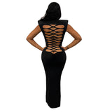 Woman Dresses Women's Spring round Neck Sleeveless Sleeve Length Dress