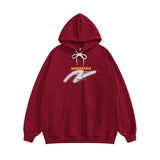 Men Hoodie Hip Hop Anime Letters Printed Hoodie
