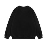 Men Hoodie Letter Print Sweatshirt Boys round Neck Pullover Long Sleeve Loose Top