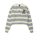 Women Sweater Short Knitted Letter Autumn Leisure Sweater Coat