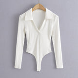 Women T-Shirt Long Sleeve One-Piece Female Autumn Slim-Fit Base T-shirt