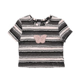 Women T-shirt Short-Sleeved T-shirt for Girls Summer Affixed Cloth Embroidered