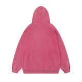 Men Hoodie Star Loose Wash Men's Autumn and Winter Zipper Cardigan Outerwear