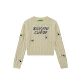 Women Sweater Short Knitwear for Women Autumn Crew Neck
