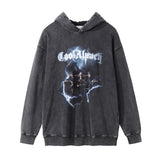 Men Hoodie Hoodie Men's Ins Loose Casual Long Sleeves Ripped Distressed