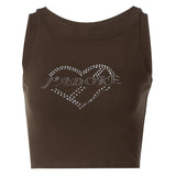 Women Halter Tops Women's Spring Clothing Hot Drilling Sleeveless Midriff-Baring Sexy Vest