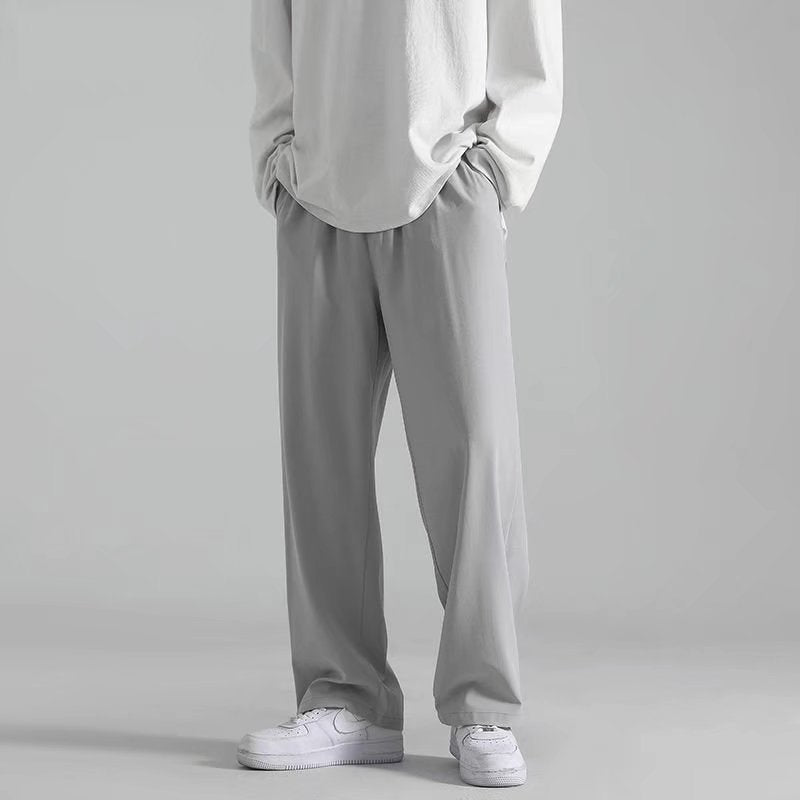 Men Sweatpants Casual Pants Summer Men's Straight Wide Sports Boys