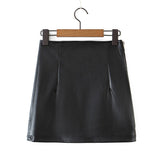 Women's Skirt Pu Women's Autumn Ins High Waist Sheath Skirt