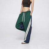 Unisex Sweatpants Stitching Casual Trousers for Men and Women