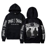 Hip Hop Rapper Drake Graphic Hoodie Rap 21 Savage Print