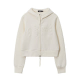 Women Hoodie Hooded Cardigan Sweater Women's Casual Short