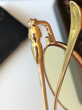 Chrome Hearts Sunglasses Personalized Vintage Metal Round Frame Sunglasses