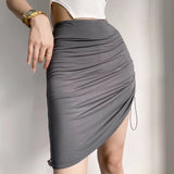 Women Skirt Slimming High Waist Workout Pants Bottoming Skort