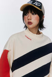 Unisex Jacket Autumn Contrast Color Matching Mock Neck Hoodie Women's Clothing
