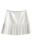 Women Skirt Autumn Zipper