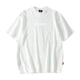 Men's T Shirt Short-Sleeved T-shirt Men's and Women's High Street Loose round Neck Print