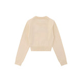 Women Sweater Embroidery Short Sweater Women's Casual round Neck Sweater