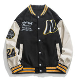 Varsity Jacket Vintage Letter Embroidered Baseball Uniform Boys Autumn and Winter Jacket Jacket