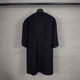 Men T-shirts Letter Printed Short Sleeve T-Shirt Loose Casual