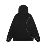 Men Hoodie Patchwork Hoodie Men's Trendy Fashion Loose
