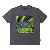Men T Shirt Hip Hop Retro Letter Short Sleeve T-shirt for Men and Women