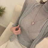 Women Long Sleeve Shirt Long Sleeve Jacket Sleeveless Vest