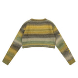 Women Sweater Short Sweater Casual Women's round Collar Star Long Sleeve Sweater