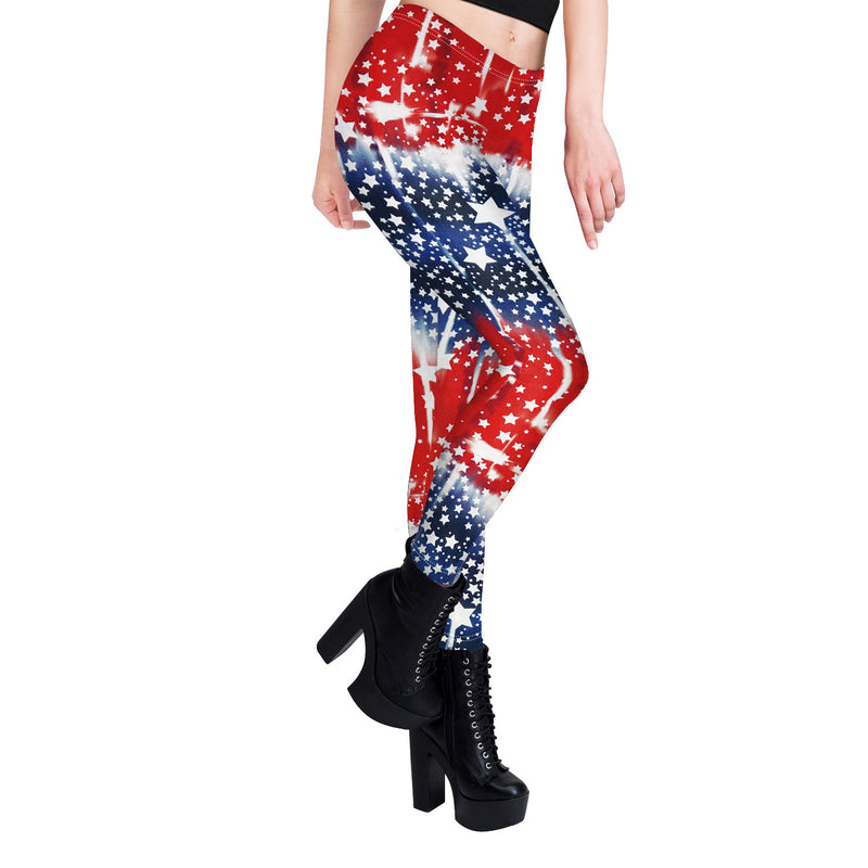 National Flag Day Leggings Spring/Summer Independence Day Clothing Sports Yoga Pants Casual Leggings Women