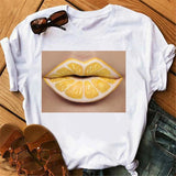 Print Women T Shirt Casual Short Sleeve