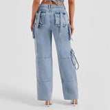 Women Cargo Pants Jeans Women's Autumn Loose Trousers