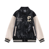 Varsity Jacket Vintage Loose Long Sleeve Jacket