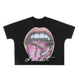 Mixed Emotion T-Shirt MIXED EMOTION Boxy Crew Neck Loose Short Sleeve