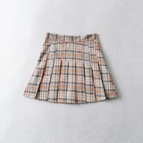 Women Skirt High Waist Preppy Style Skirt