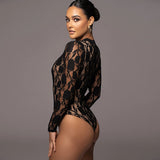 Women Jumpsuit Long Sleeve Tight Pure Desire Jumpsuit Top