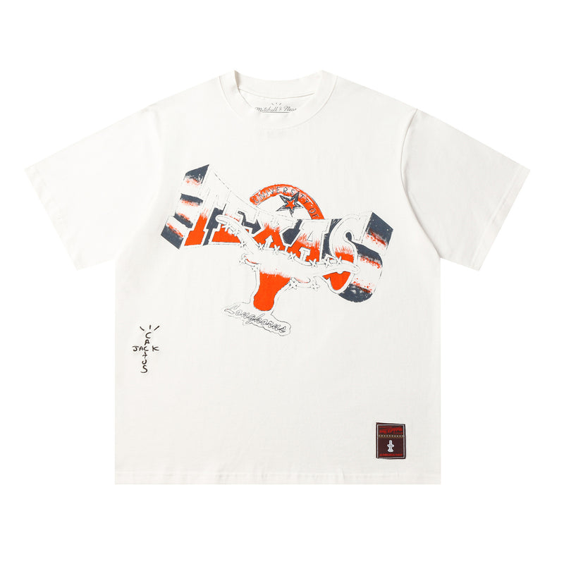 Travis Scott T-Shirt TRAVIS SCOTT CACTUS Embroidery Crew Neck Short Sleeve T