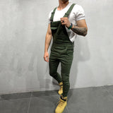 Men Pant Loose-Fitting Overalls Men's Pants Retro Men's Overalls