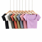 Women T-Shirt Vintage Top Sleeve T