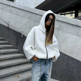Women Sweatshirt Printed Sweater Women's Spring and Autumn Hooded Loose